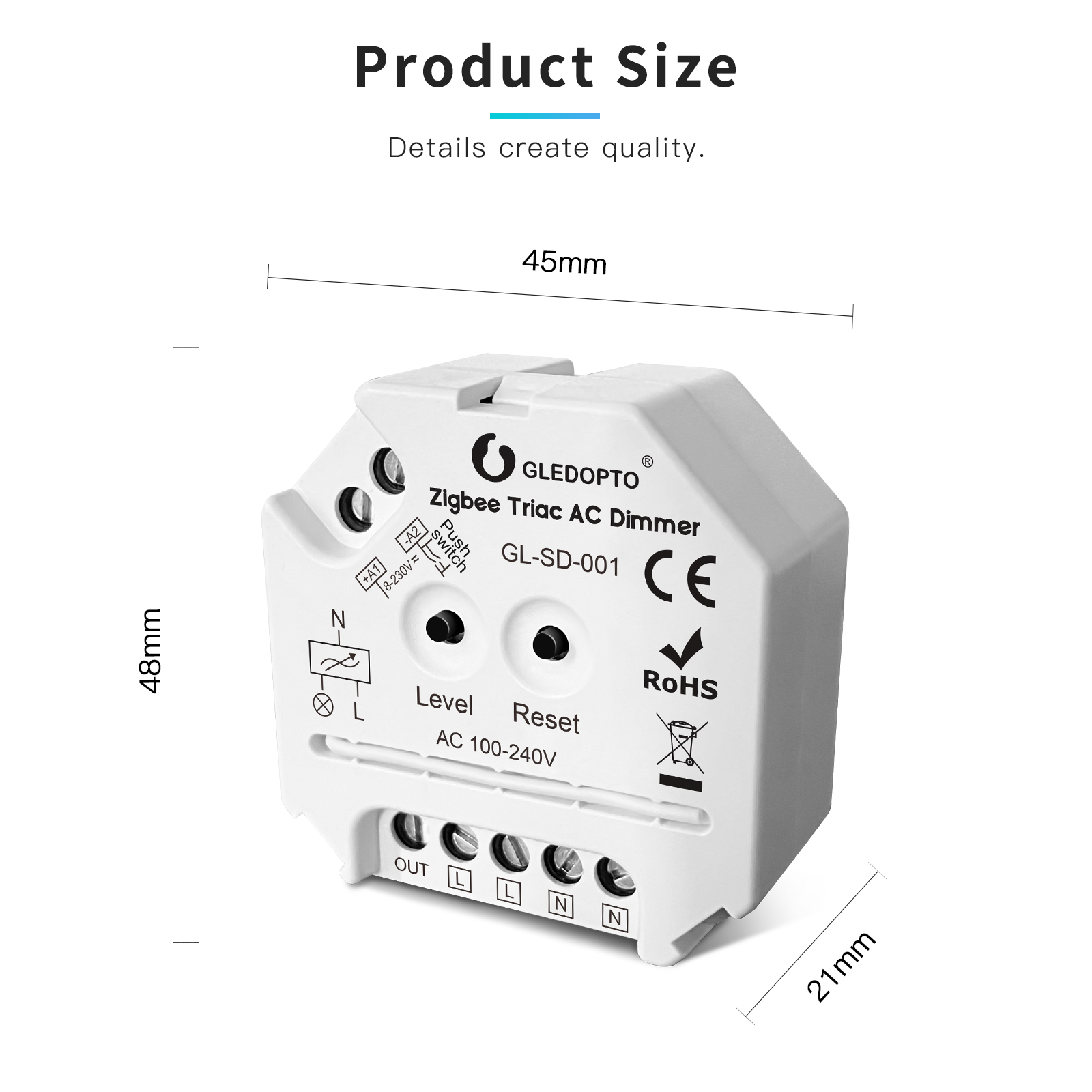 Zigbee Dimmer Switch 200W