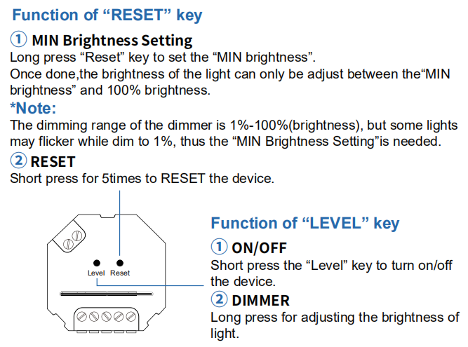 Zigbee Dimmer Switch 200W