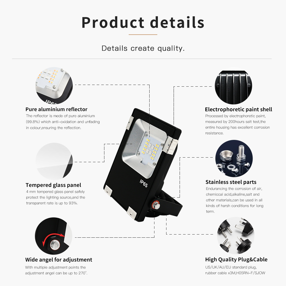 led floodlight rgb 10W