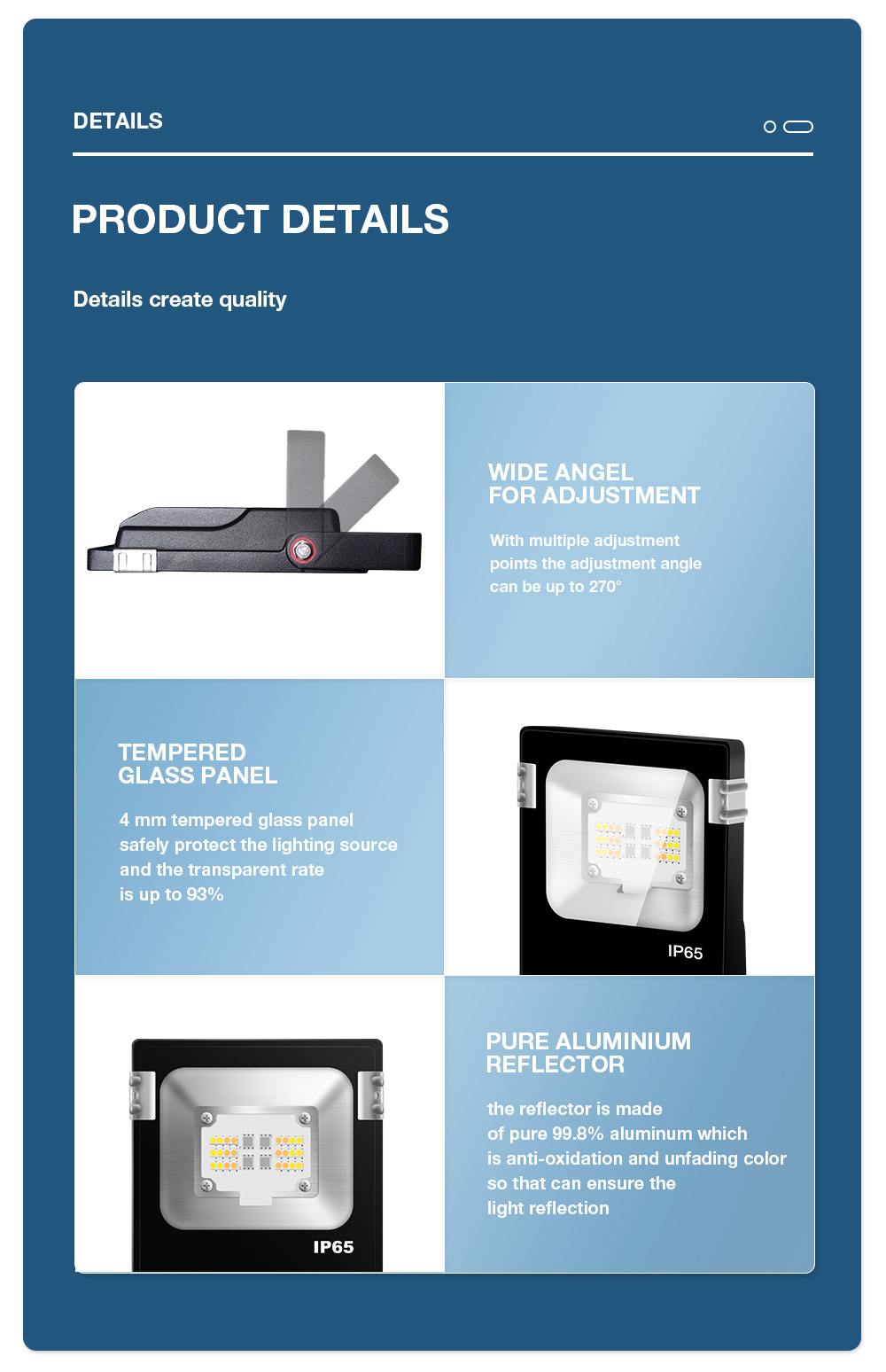 smart 10W flood lights