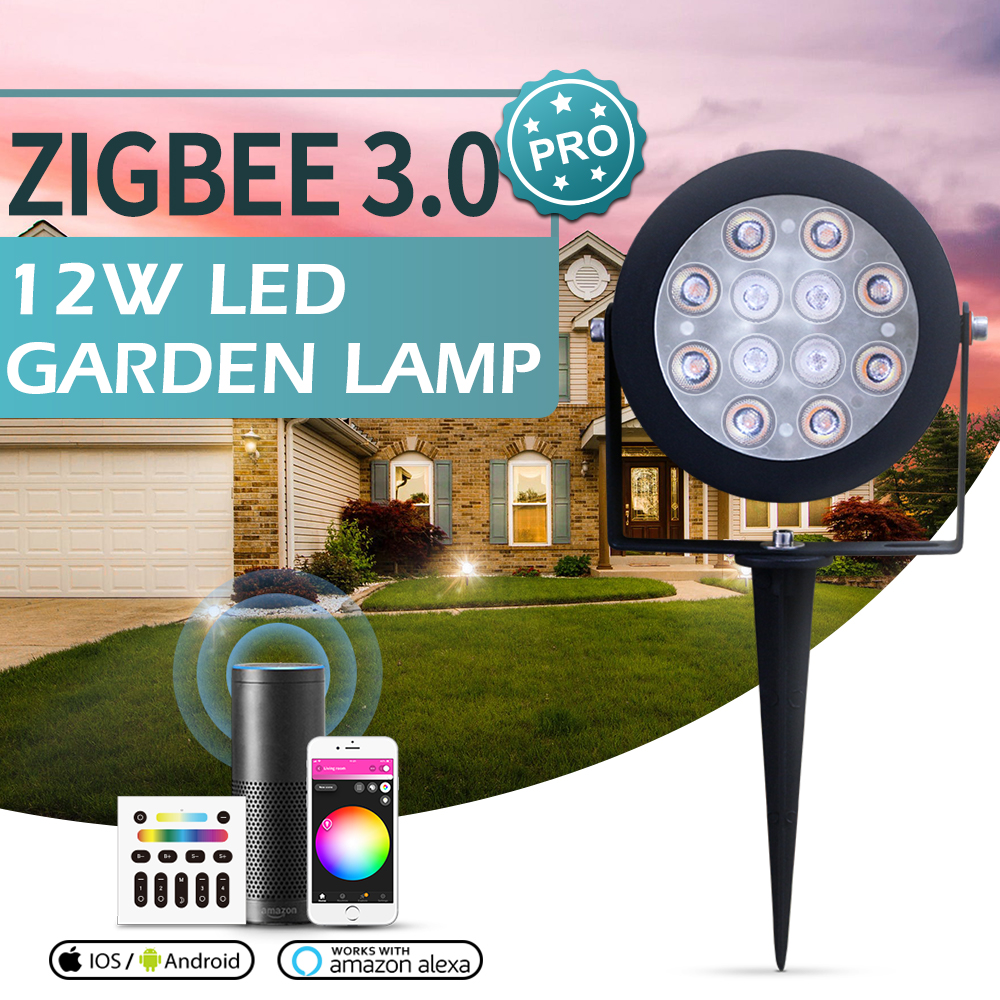 smart zigbee rgb outdoor spotlight