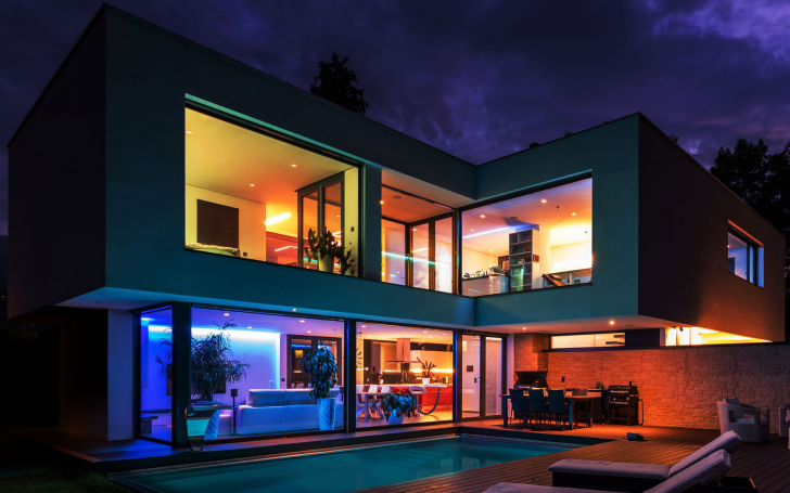smart zigbee rgb outdoor spotlight