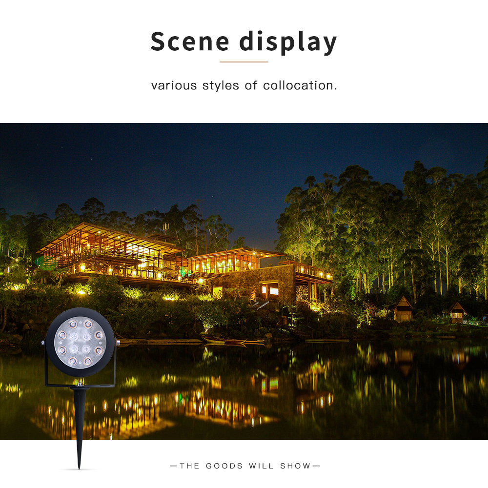 smart zigbee rgb outdoor spotlight