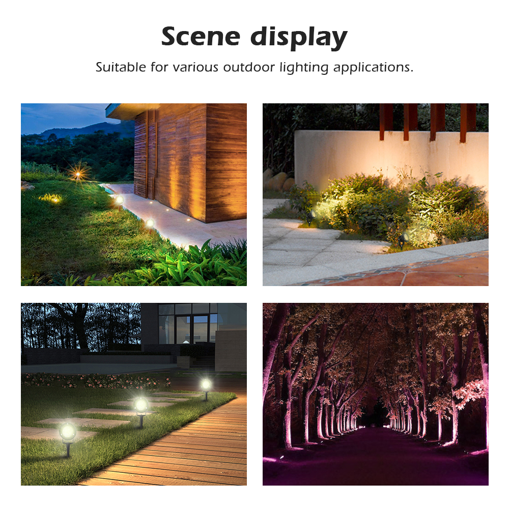 smart outdoor spotlight rgb