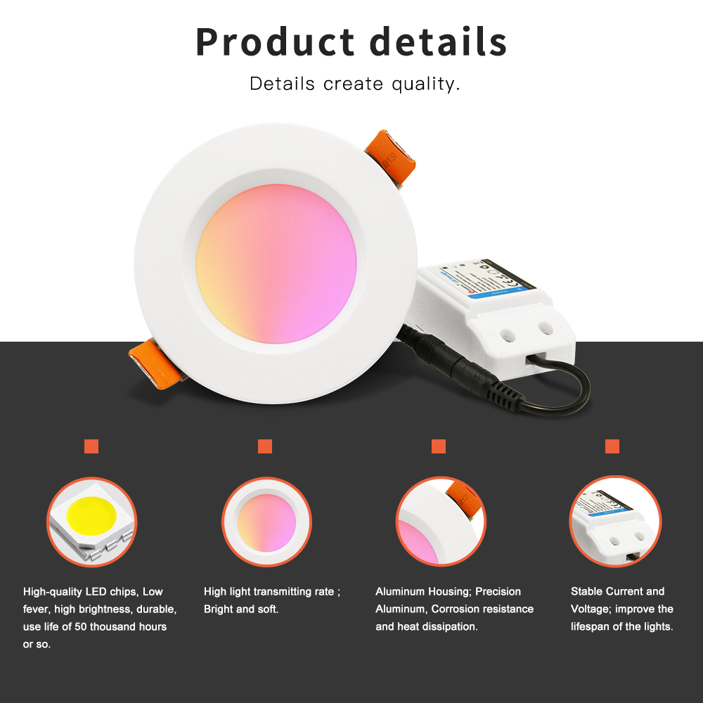 smart rgb led down light