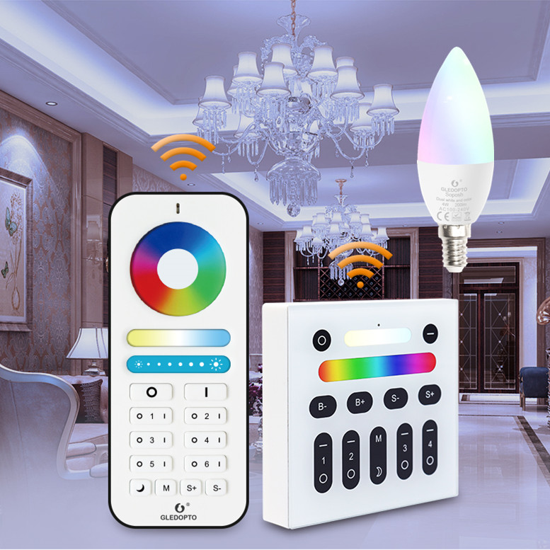 Smart led candle light RGB
