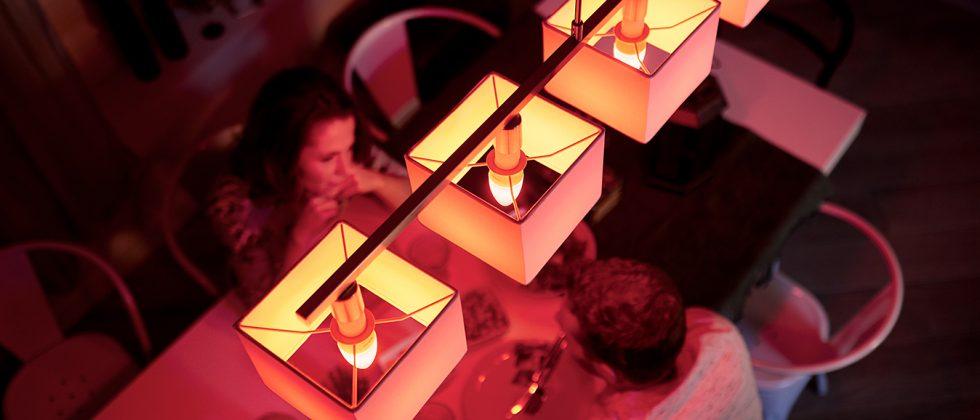 Smart led candle light RGB