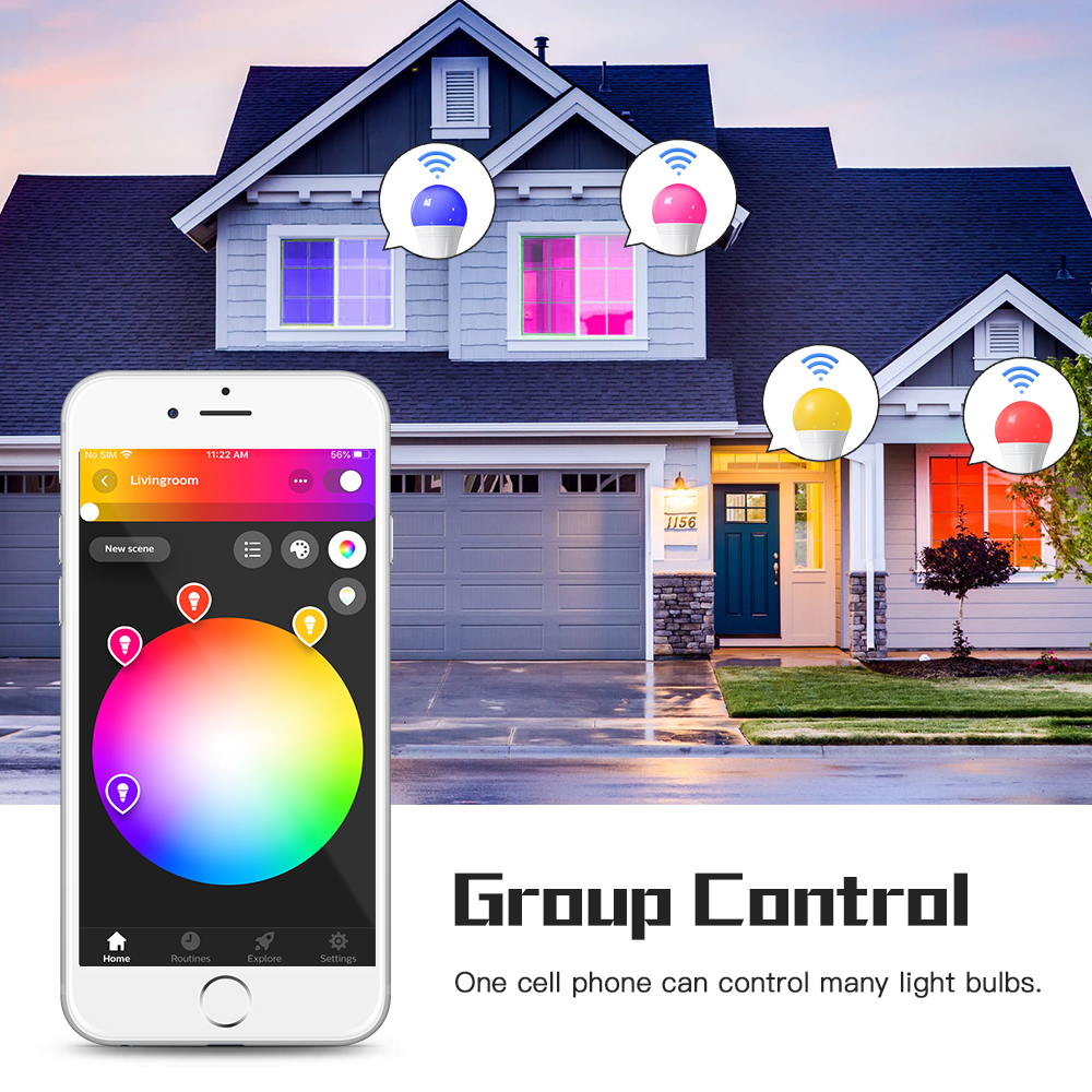 smart led bulb rgb cct