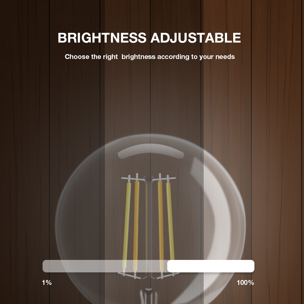 led filament G95 cct tunable