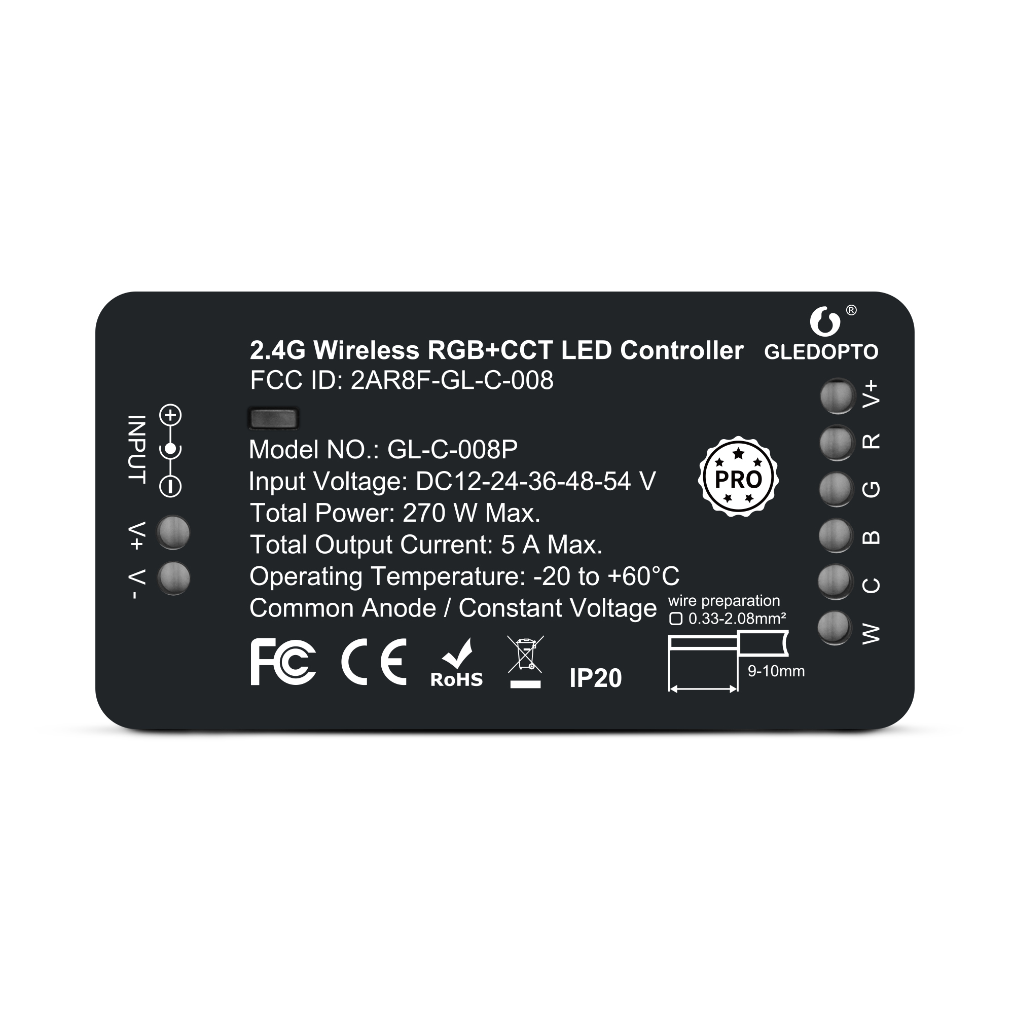 GLEDOPTO led controller rgb cct