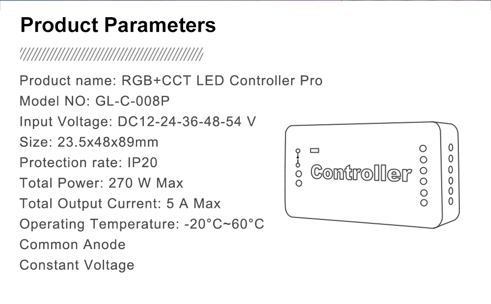 zigbee led controller rgbw