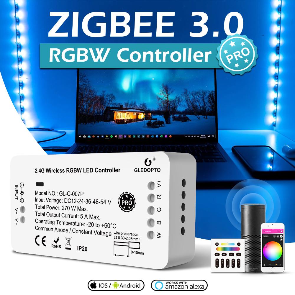 GLEDOPTO led controller rgbw 48V