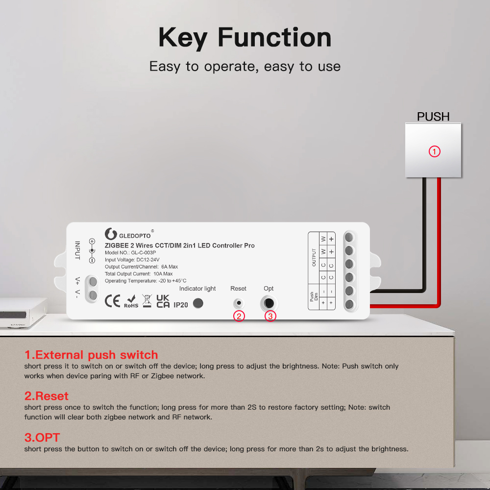 2 Wires Zigbee controller