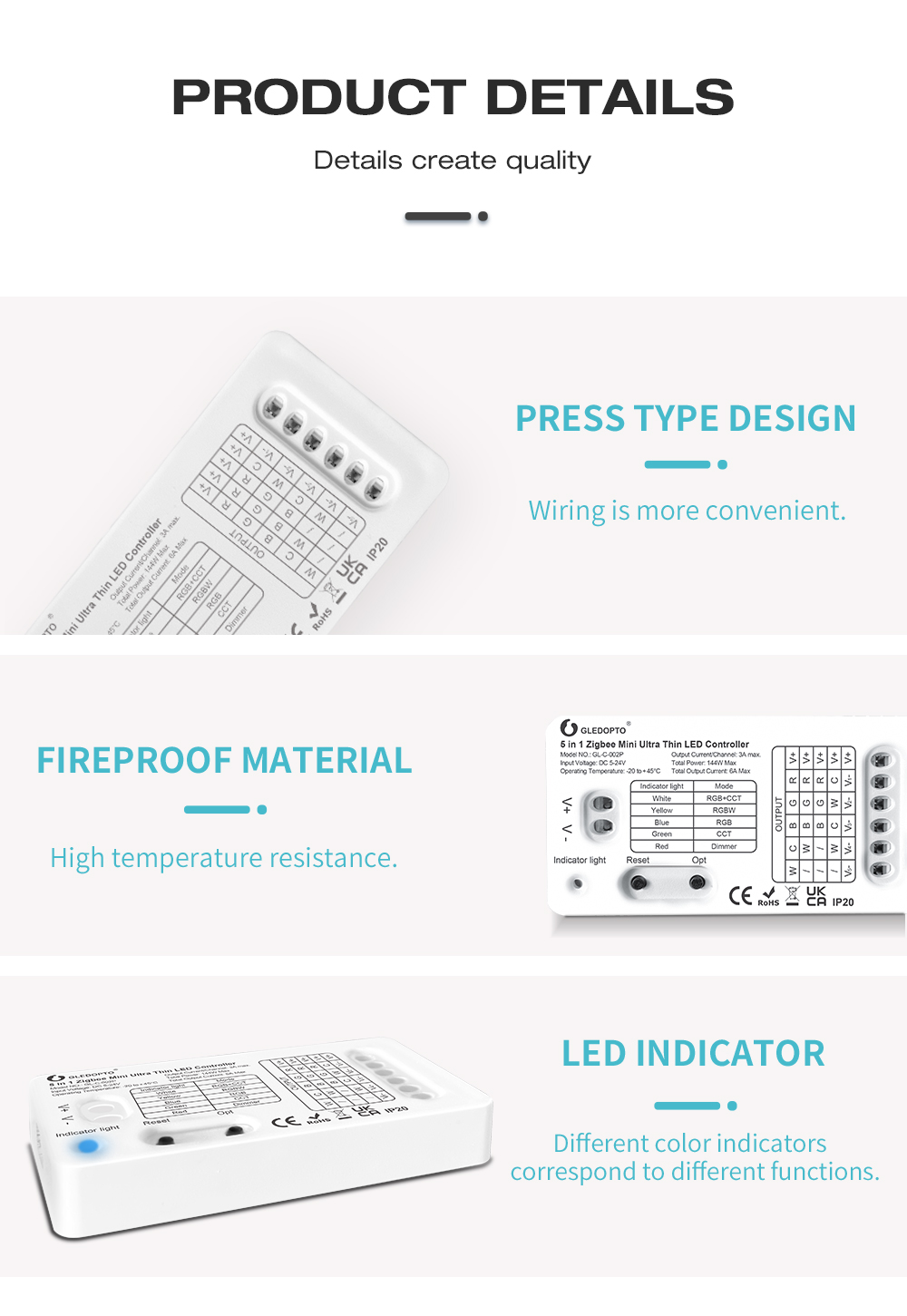 zigbee rgbw controller