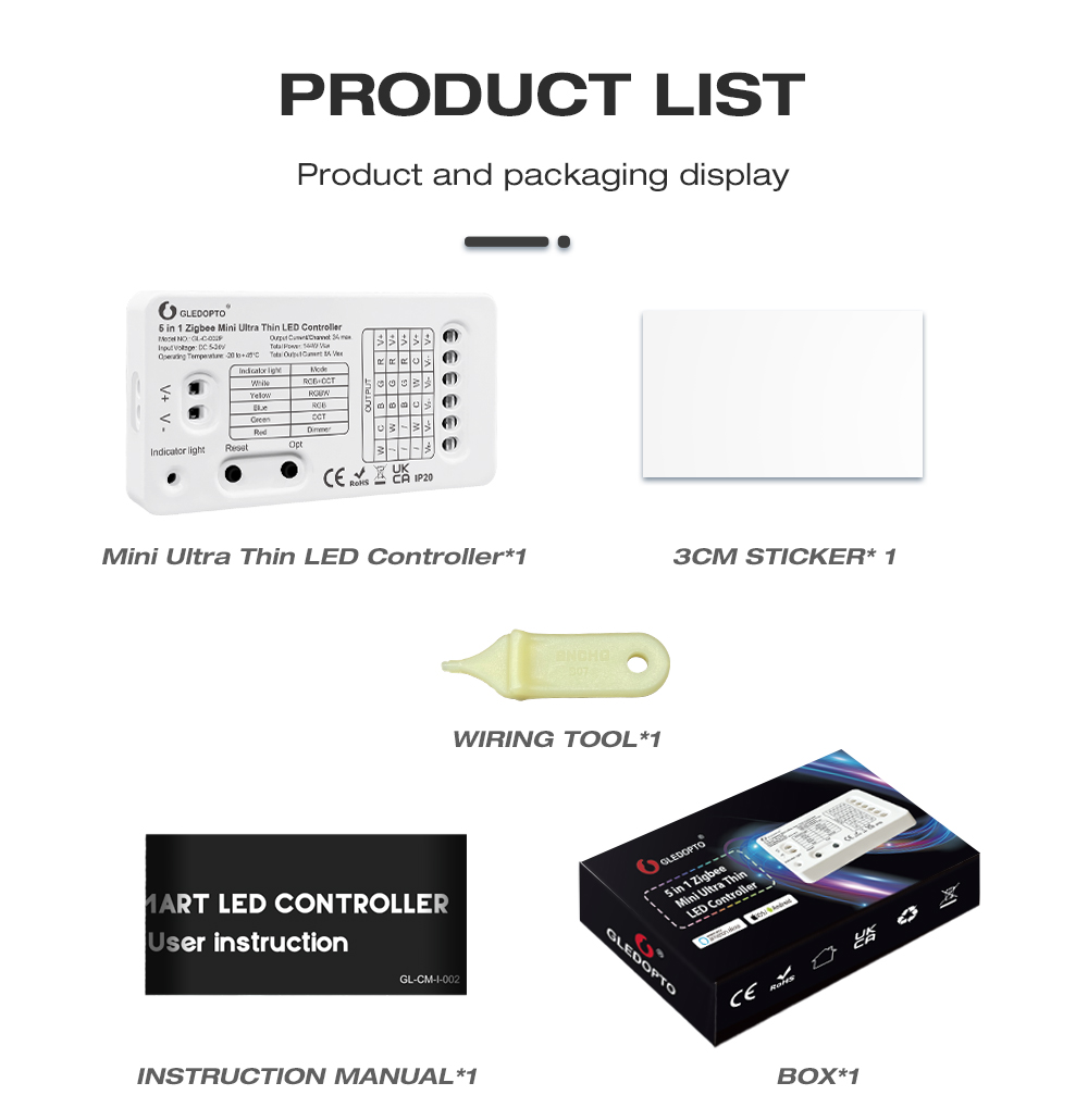 zigbee led controller rgbw