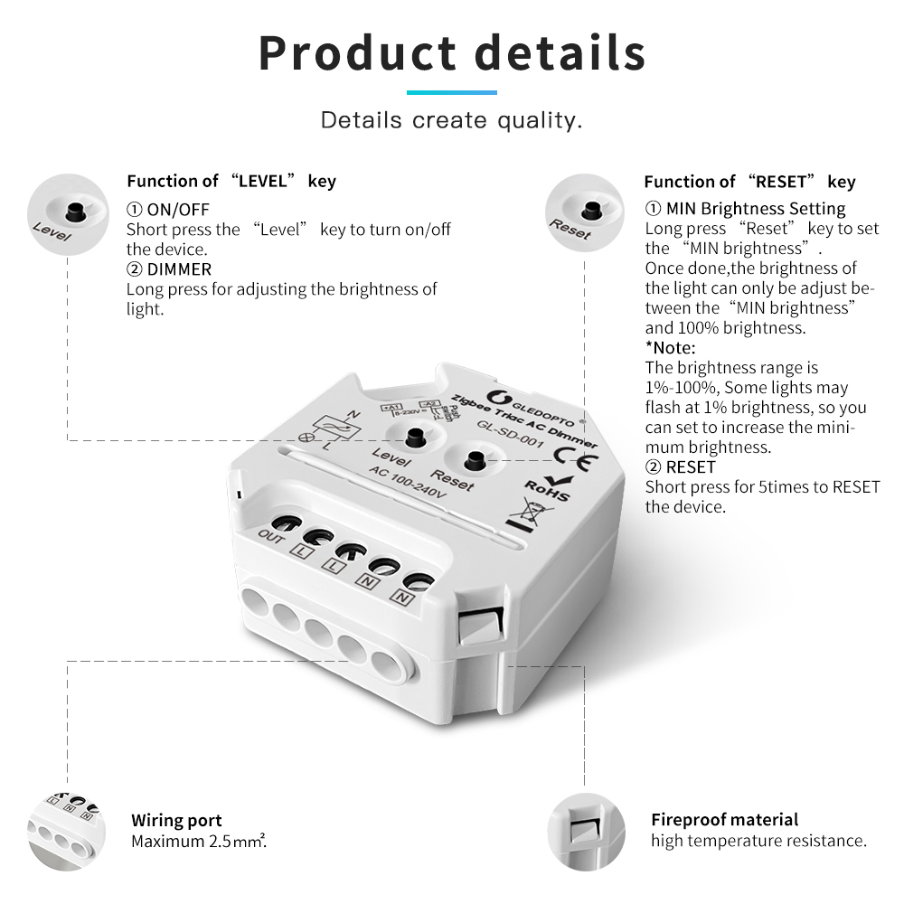 zigbee electrical switches dimmer