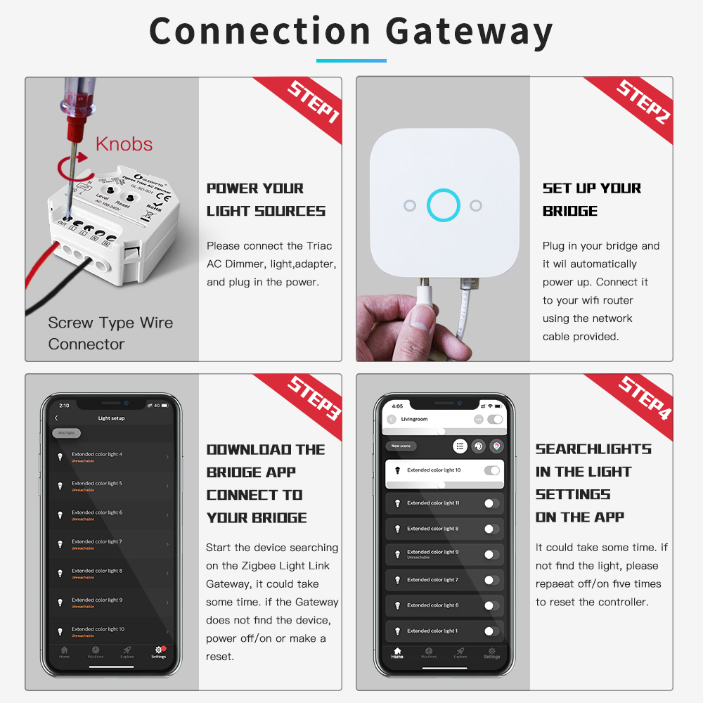 zigbee electrical switches dimmer