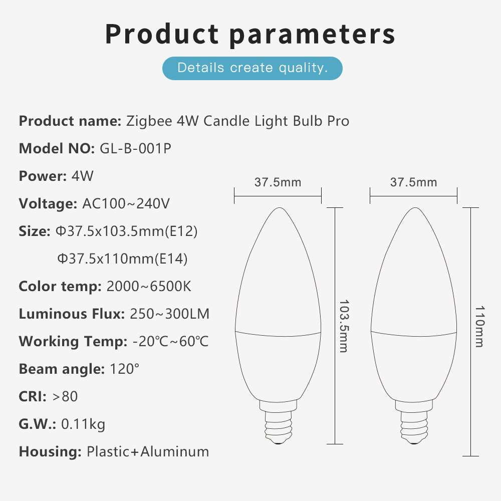 zigbee led bulb E14