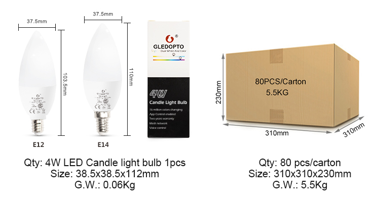 zigbee led bulb E14