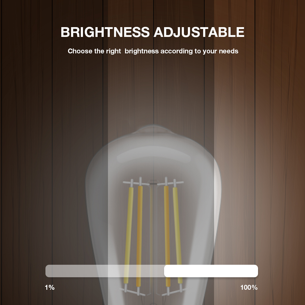 Dimmable led filament bulbs