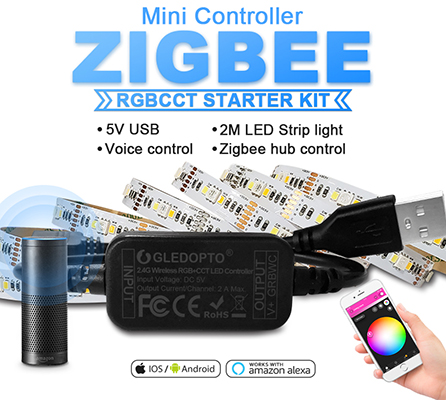 5V rgb led strip light controller