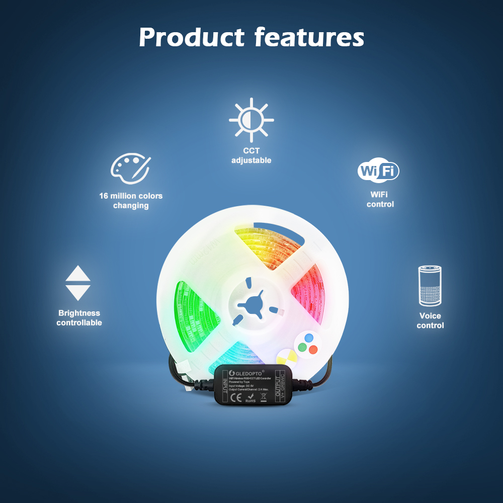 RGBCCT wifi controller led strip