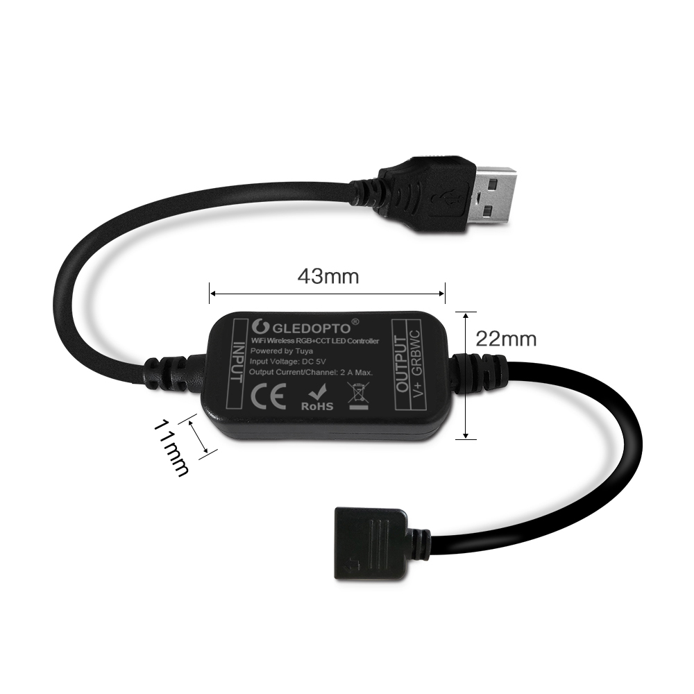 RGBCCT wifi controller led strip