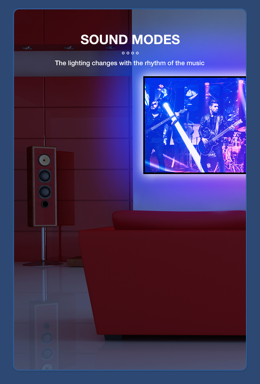 music rgb led strip light