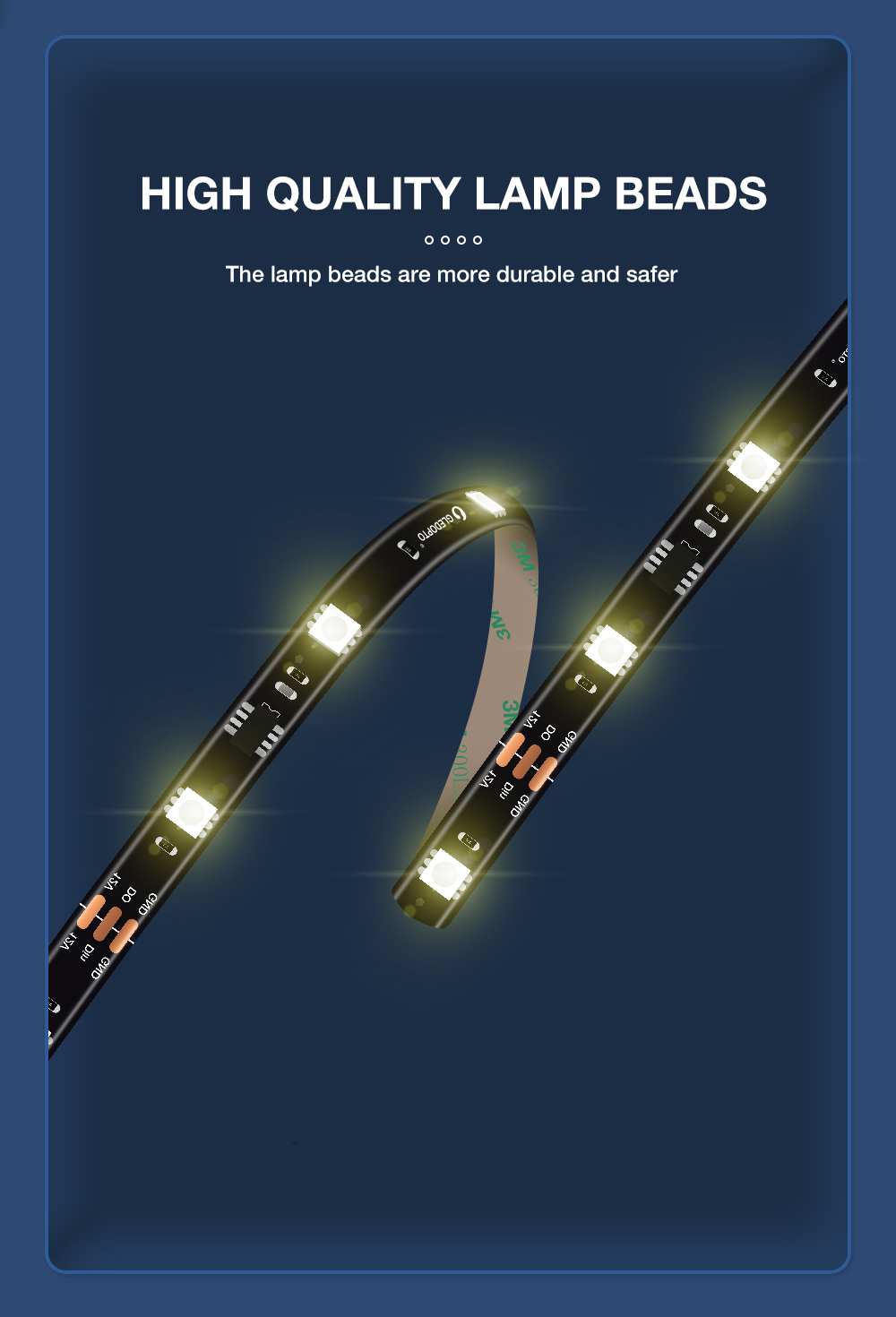 music rgb led strip light