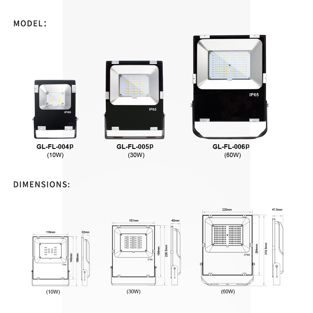 rgb flood light 30W