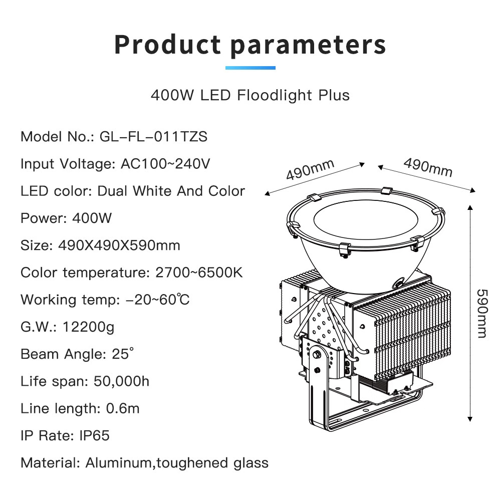 zigbee smart outdoor lighting 400W