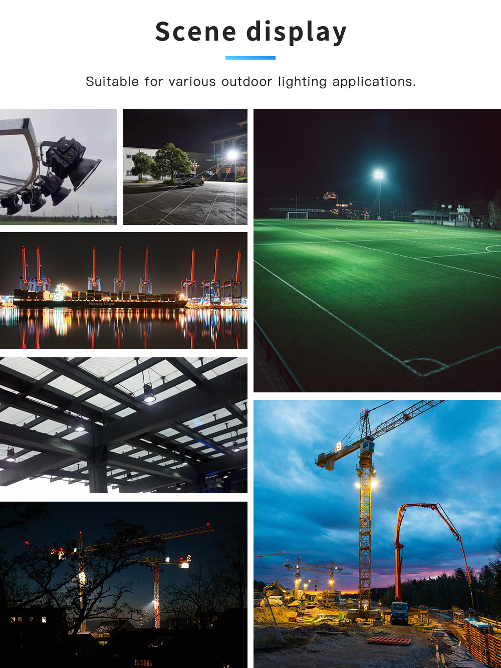 rgb led flood light 400W