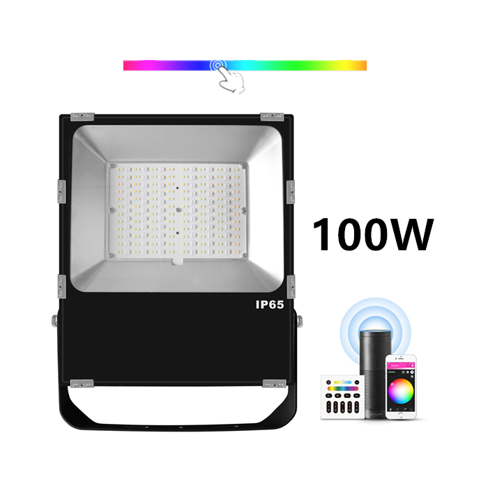 smart zigbee 100W rgb led flood light