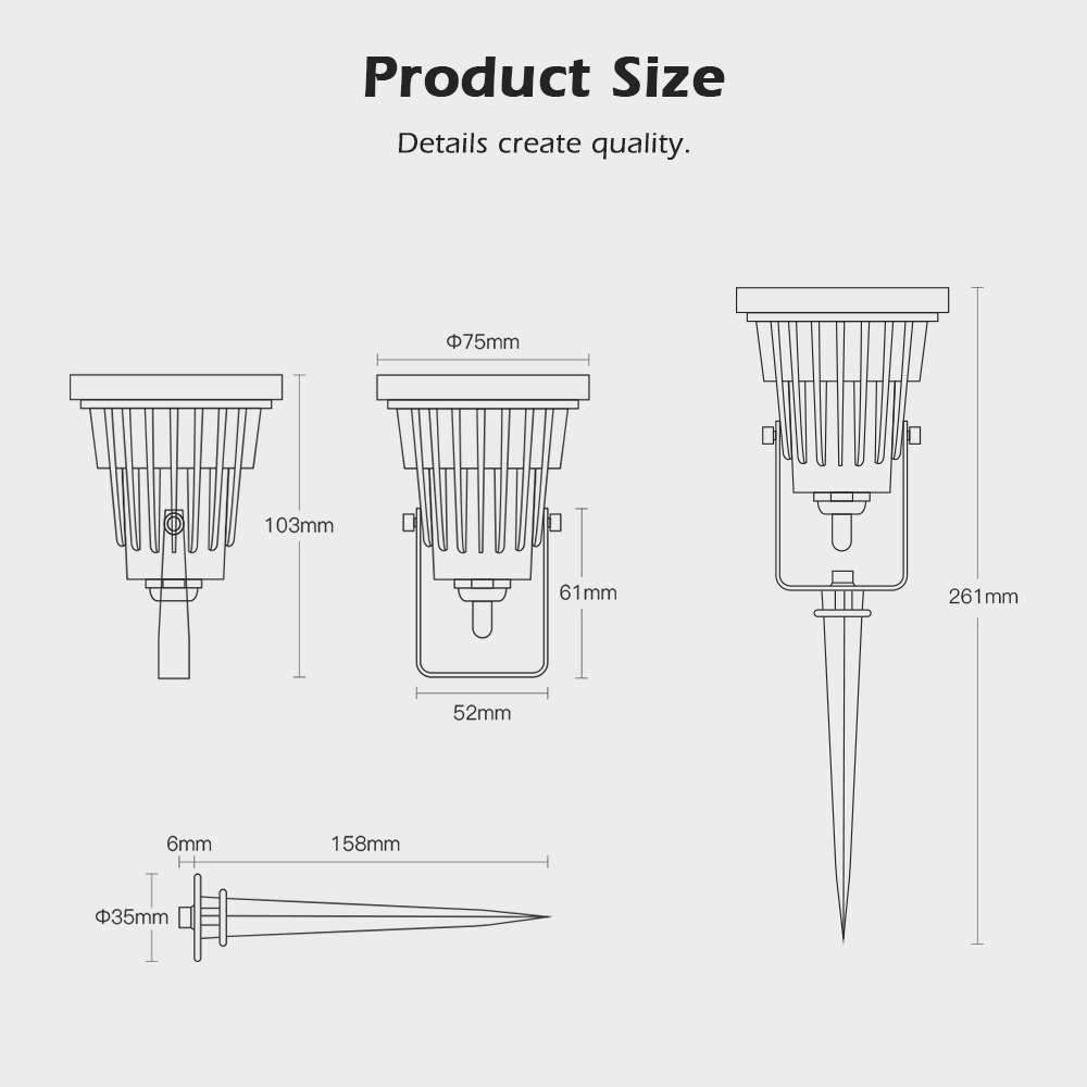 zigbee garden light 24V IP65