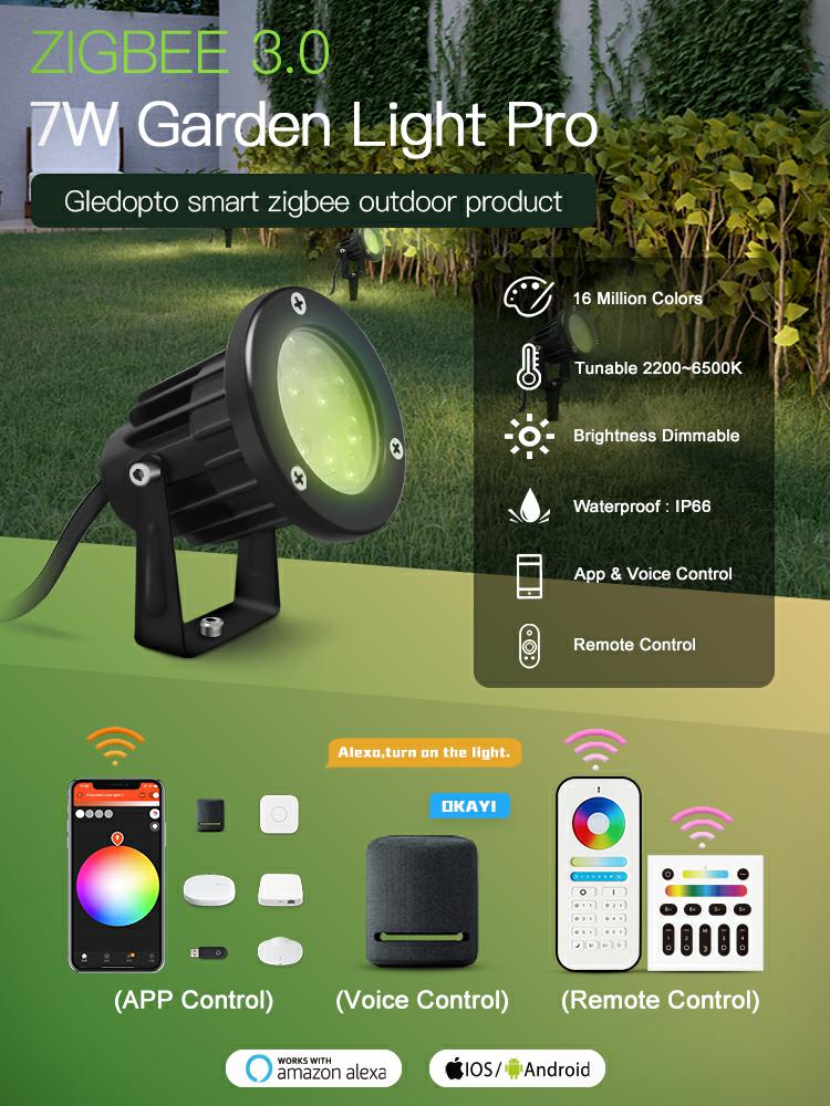 RGB smart outdoor focus light