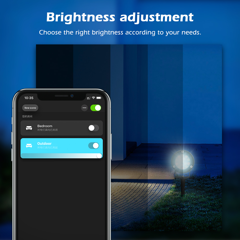 RGB smart outdoor focus light