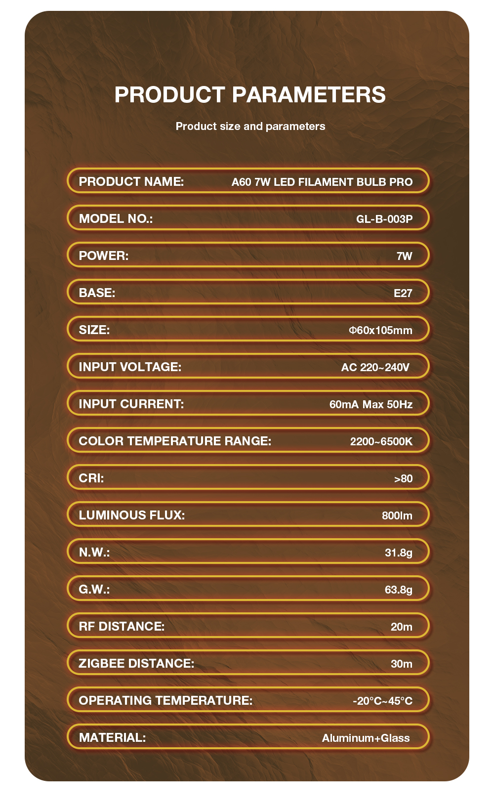 zigbee filament bulb cct