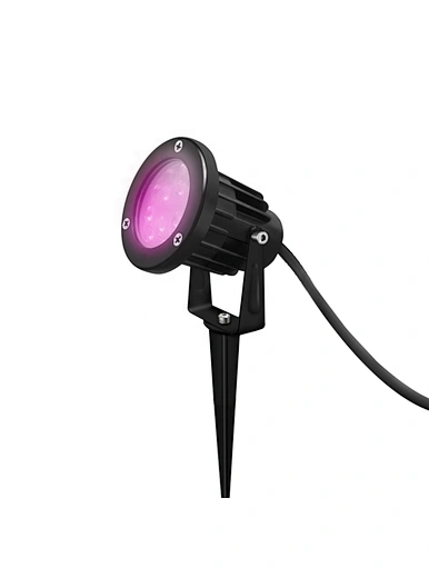 smart outdoor spotlight rgb