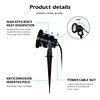 24V garden spotlight rgbw