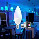 Smart led candle light RGB