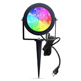IP65 Waterproof Outdoor LED Garden Lights Controlled By Mobile Phone 12W Driveway Post Lights 100-240V 24V 12V Garden Lights RGB
