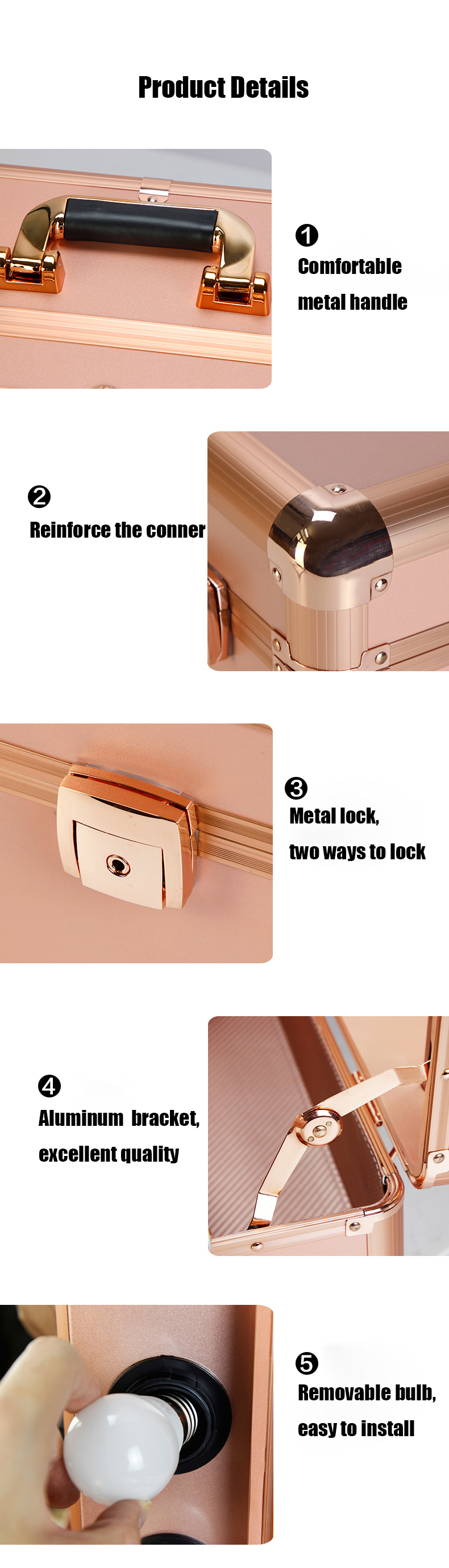light mirror makeup case