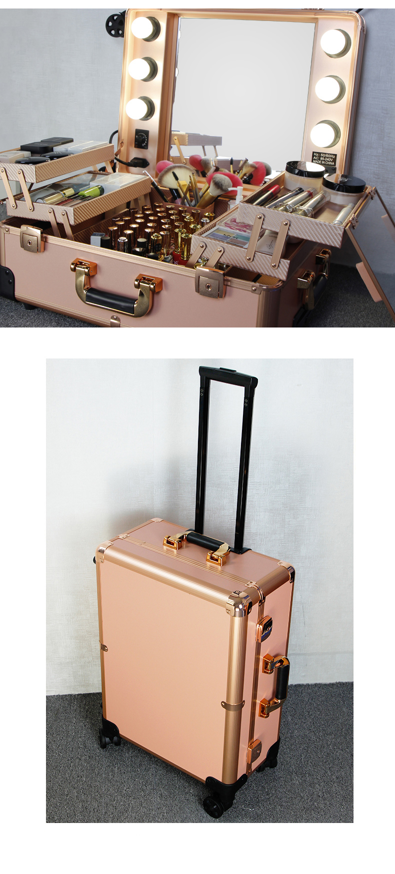 light mirror makeup case
