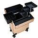 rose gold rolling makeup case