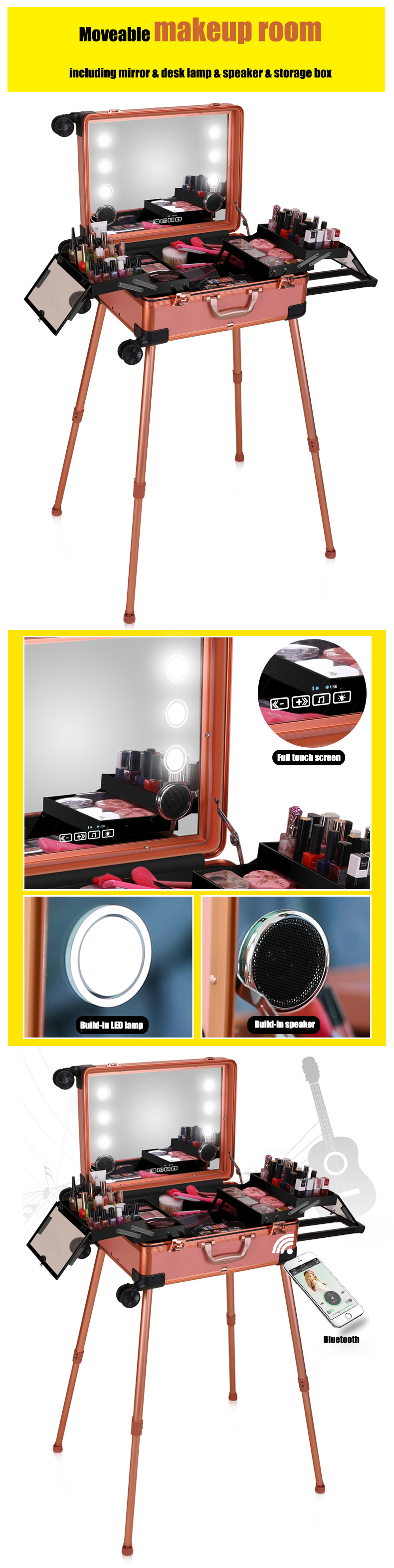 professional makeup artist travel case