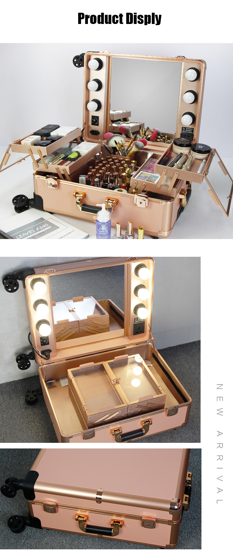 light mirror makeup case