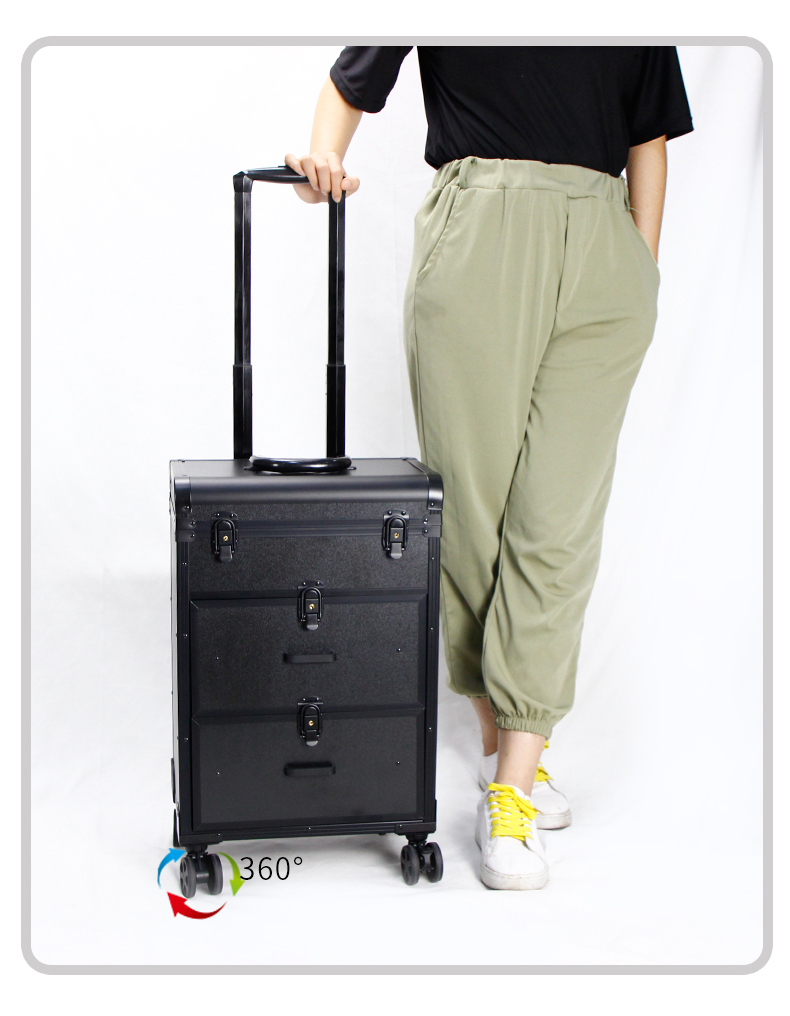 train case with drawers