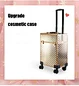 rose gold rolling makeup case