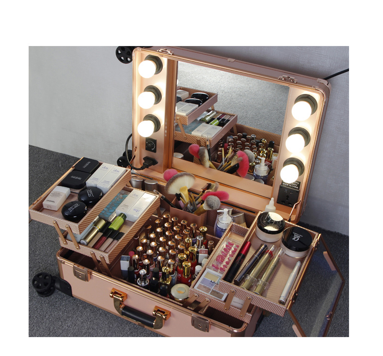 light mirror makeup case