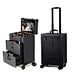 Large Makeup Case on Wheels with Drawers